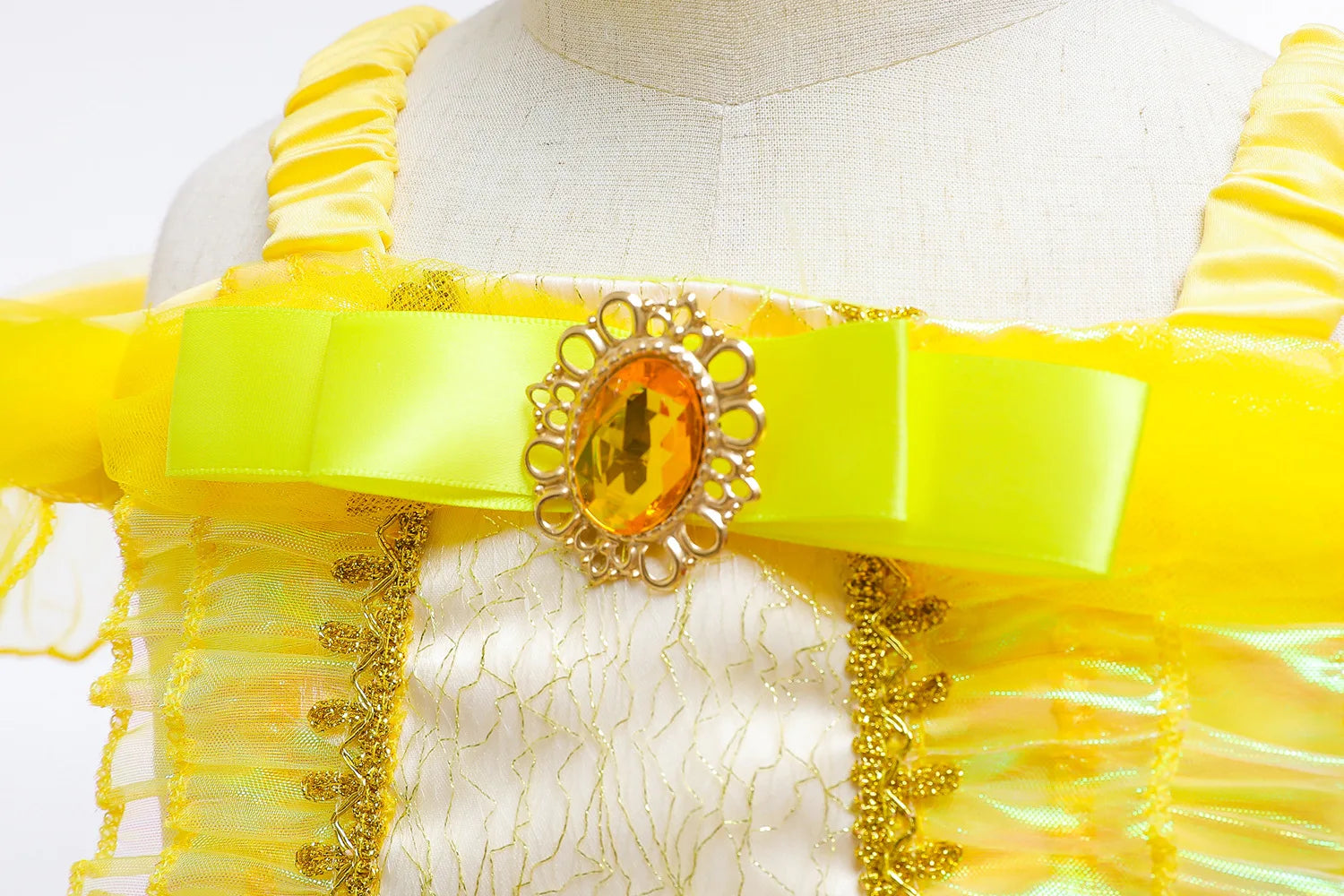 2025 Cosplay Belle Princess Dress Girls Dresses For Beauty and beast Party Clothing Magic stick crown Costume 3-12Y