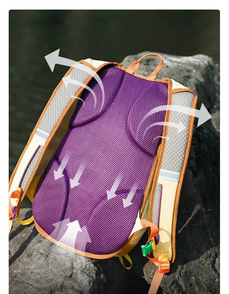 BISINNA 18L Camping Backpack Ultralight Portable Travel Bag for Women and Men Outdoor Hiking Cycling Climbing Fishing