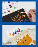 Acrylic marker pen set/12-60 colors/multi-purpose art watercolor pen/quick drying/student painting marker/stationery supplies