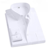 New Fabric 80% Cotton 15% Elastic Silk 5% Spandex No-Iron Anti-Wrinkle Men's Long Sleeve & Short Sleeve Formal Shirts