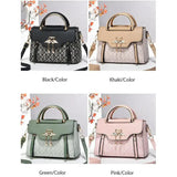 Ladies' handbag 2026 new fashion trend embossed plain style versatile casual shoulder crossbody bag.