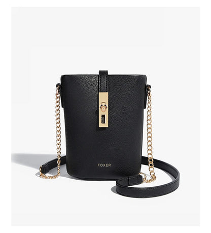 FOXER Brand Chic Mini Cellphone Bag Women's Shoulder Bag PU Leather Fashion Girl's Travel Small Crossbody Bag Purse