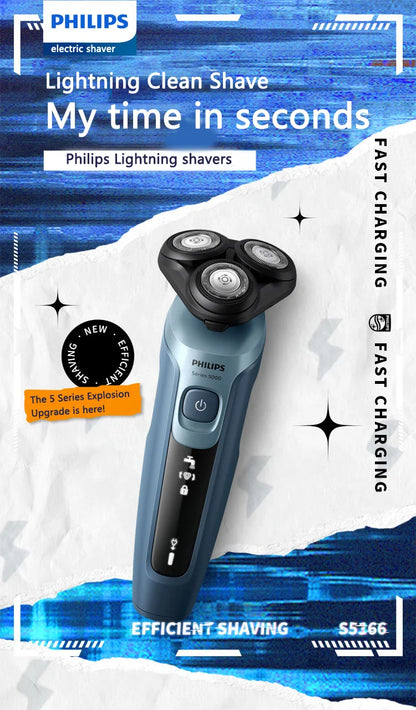Philips S5366/5466 Electric Shaver With Sideburns Full-body Wash Original Genuine Gift Essentials