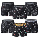 4/5 /10 Pcs Fashionable Men's Long Underwear Casual Boyshort Youth Sports Shorts Comfortable Breathable Stretch Shorts Underwear