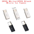 1PCS/5PCS Micro USB Female To Type C Male Adapter Mobile  Phone  Android Converter Micro-B To USB-C Data Cable Connector