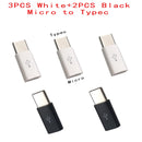 1PCS/5PCS Micro USB Female To Type C Male Adapter Mobile  Phone  Android Converter Micro-B To USB-C Data Cable Connector