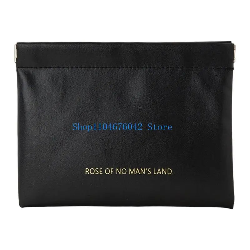 652F Automatic Closure Cosmetic Organizers PU Leather Travel Portable Storage