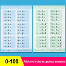 64 Pages/Book Children's Addition and Subtraction Learning Mathematics Workbook Handwritten Arithmetic  Exercise Books Notebooks
