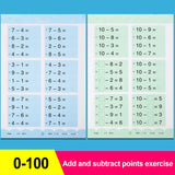 64 Pages/Book Children's Addition and Subtraction Learning Mathematics Workbook Handwritten Arithmetic Exercise Books Notebooks