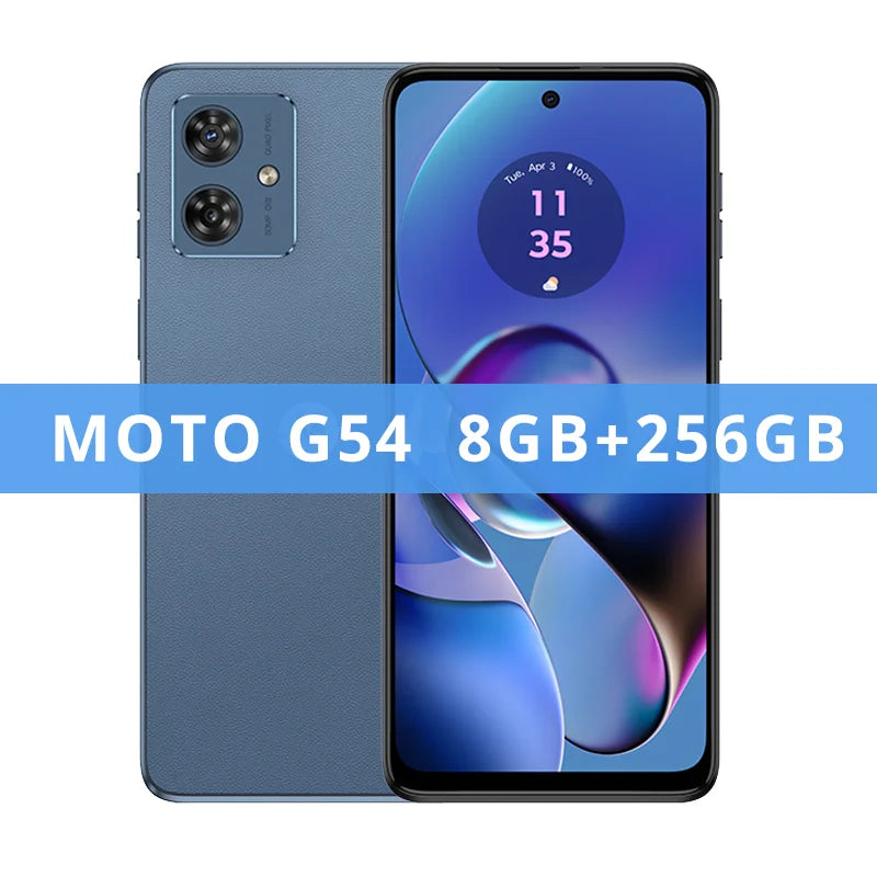 Motorola MOTO G54 Smartphone 5G Global ROM Original Dimensity 7020 8GB 256GB 50MP camera 6.5-inch 120Hz LCD Display Cellphone