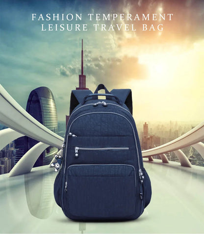 Popular Backpack Women Nylon waterproof bookbag Female Travel bagpack Climbing Packbag Multiple pockets Schoolbag Girls tote