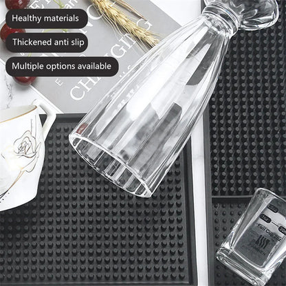 PVC Bar Mat Anti-slip Cafe Bar Mats Home Cup Mat Waterproof Heat Resistant Durable Drain Bar Service Spill Mat for Home Bar Cafe