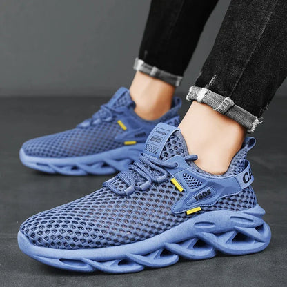 Men's Summer Mesh Sneakers - Breathable for Casual Outdoor Running Tennis Hiking & Luxury Platform Loafers Style