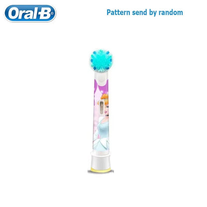 Recambio de cabezales de repuesto para cepillo de dientes eléctrico Oral B EB10 Kids, con cerdas suaves y cabezal redondo pequeño, ideal para limpieza dental de Spiderman y Frozen.