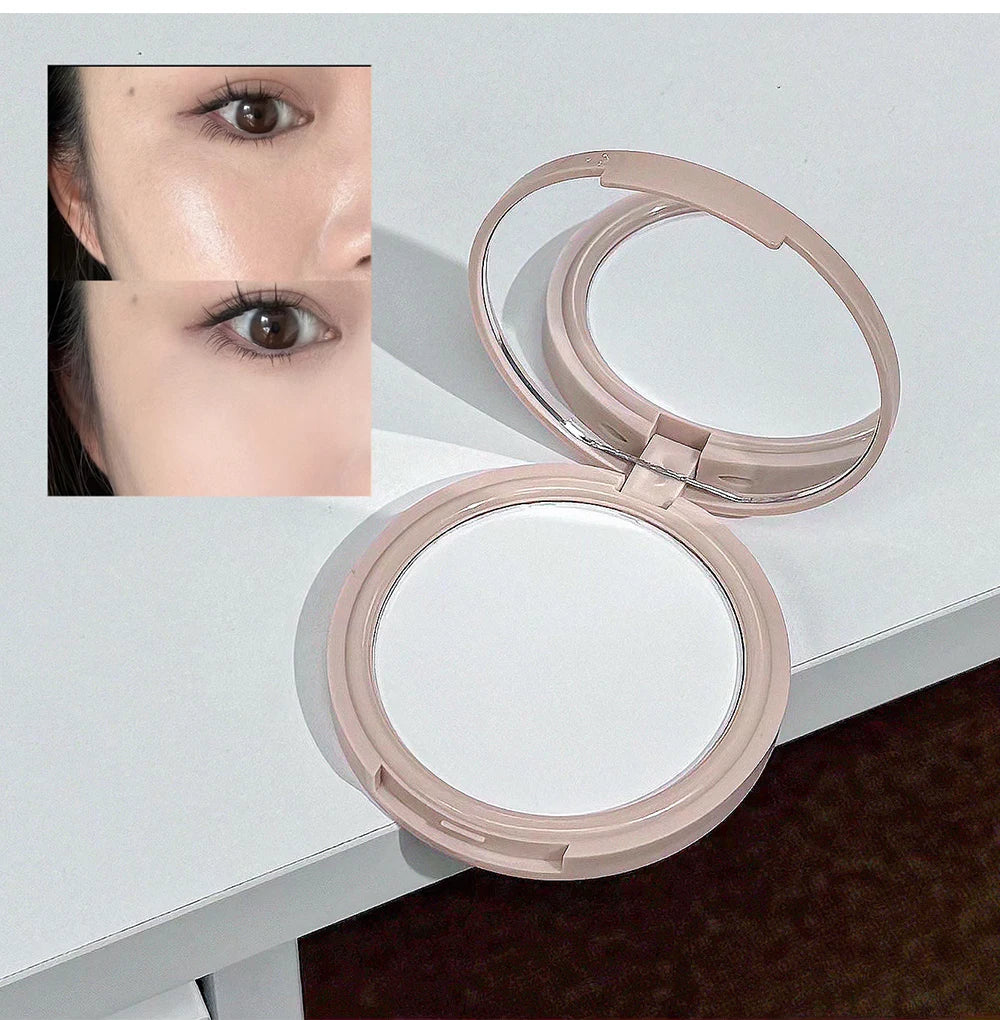 QIBEST Multipurpose Makeup Set 4pc Double Head Lip Glaze, Face Pressed Powder,Blusher,Eyeshadow, Eyebrow Pencil,Eyeliner,Lip Oil