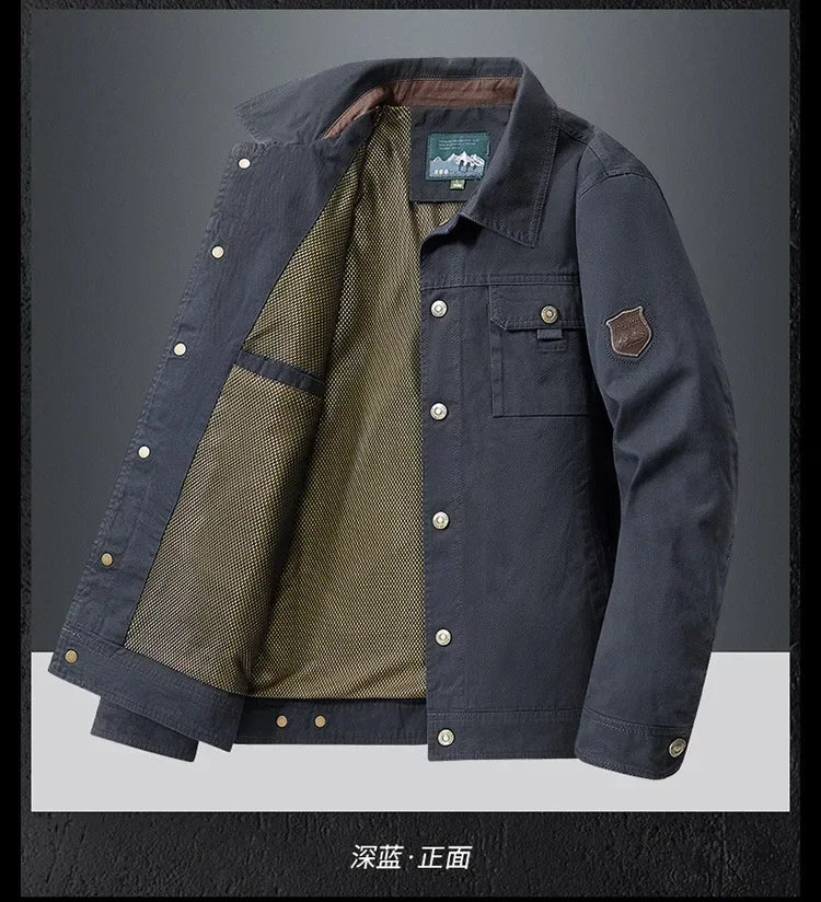 Spring Autumn Jacket Men Cotton Windbreaker Bomber Coat Military Men's Tactics Jackets Man Cargo Casual Jacket Mens Clothes New