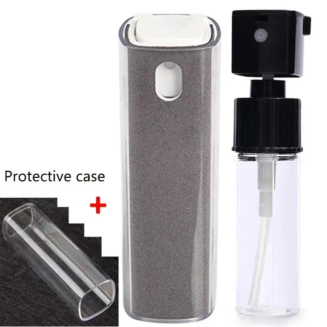 Microfiber Cloth Screen Cleaner Touchscreen Mist Cleaner All in One Spray Bottle Wipe Cleaner Fingerprint-Proof Cleaning Tool