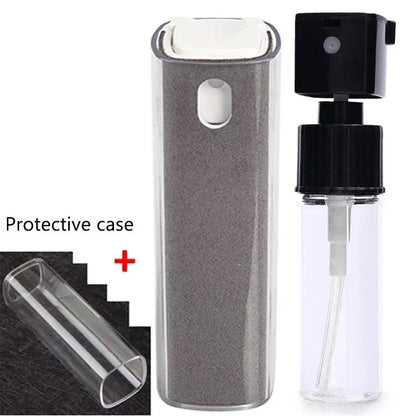Microfiber Cloth Screen Cleaner Touchscreen Mist Cleaner All in One Spray Bottle Wipe Cleaner Fingerprint-Proof Cleaning Tool