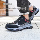 Anti-Piercing Steel Toe Safety Shoes, Certified Work Boots, Oilproof Slip Resistant for Construction & Industrial Shoes for Men