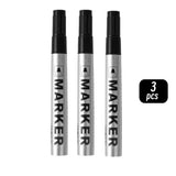 Permanent Paint Marker Pen Waterproof Black Pen for Tire Oily Markers Quick Drying Signature Pen Stationery Supplies