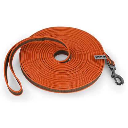Correa para perros de látex, seda, mediana y pequeña, larga, de 1,5 m, 5 m, 3 m y 15 m, fácil y práctica para entrenamiento, correa para perros grande de dos colores, 10 metros.