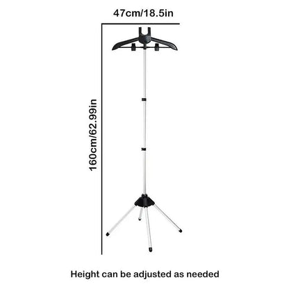 Display Stand Clothes Hanger Garment Foldable Tripod Steamer Rack Cloths Iron Hanging Stand Clothing Drying Rack Steamer Bracket