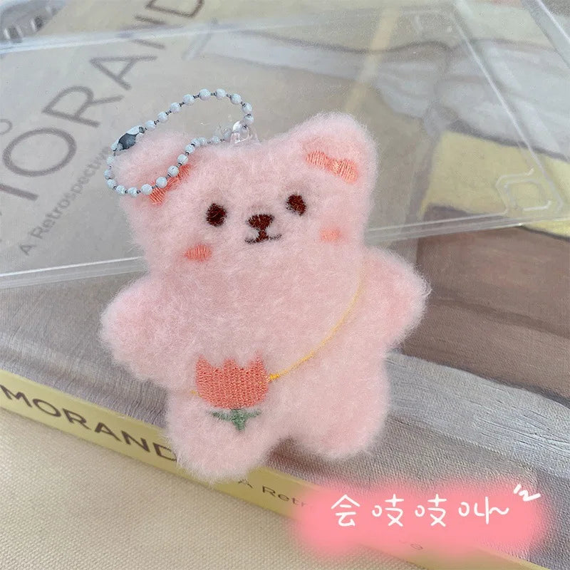 Black Cat Doll Pendant Keychain Cute Pilot Little Black Cat Hanging Backpack Keychain Creative Cat Plush Keychain Gift for Phone