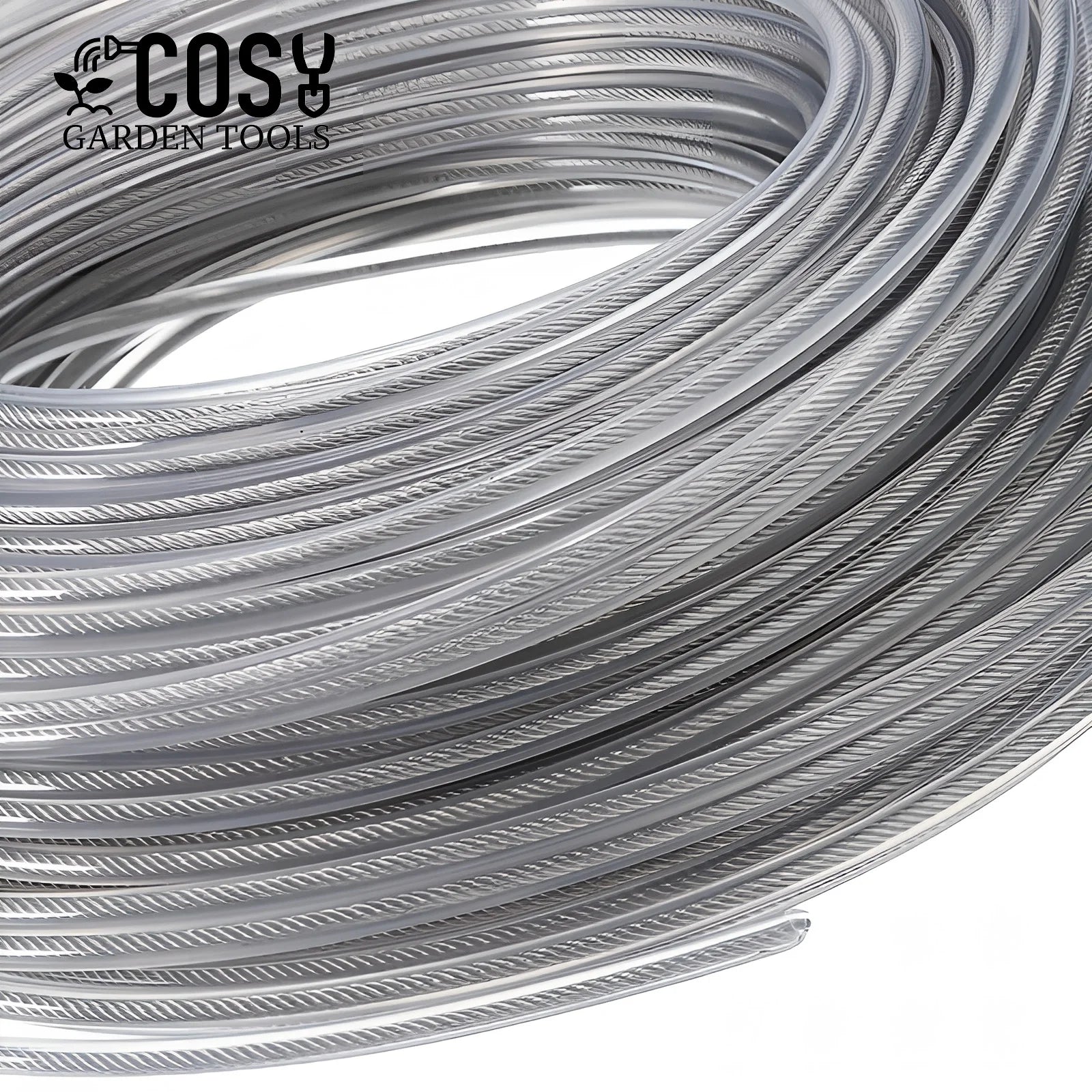 COSY 3mm Steel Wire Nylon Line Brushcutter Trimmer Rope Lawn Mower Cord Wear-resistant Sharp Replacement Garden Tool Accessory