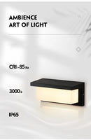 Led Outdoor Wall Light Waterproof IP65 Motion Sensor Led Outdoor Lighting Porch Lights Balcony Garden Lights Outdoor Wall Lamp