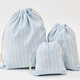 Cotton Linen Drawstring Cosmetic Bag Christmas Gift Package Makeup Storage Bags for Travel Wedding