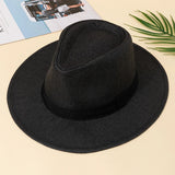 Hat, male, summer vacation, beach hat, English style, wide-brimmed sun hat, sun-shading hat, Panama straw hat, female