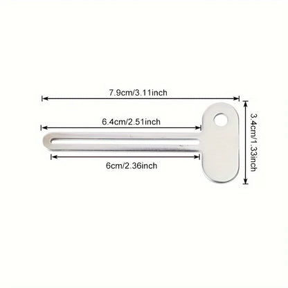 Stainless Steel Toothpaste Squeezer Tool Hair Oil Paint Squeezer Rotate Dispenser for Ointments Cosmetics Bathroom Accessories