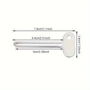 Exprimidor de pasta de dientes de acero inoxidable, dispensador giratorio para ungüentos, cosméticos y accesorios de baño.