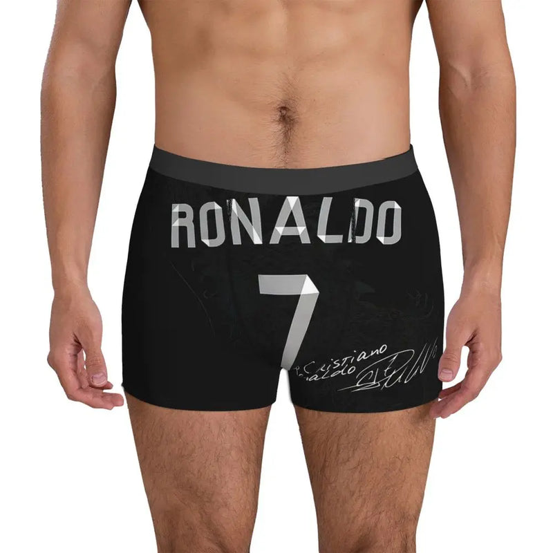 Boxer Underpants Shorts Cristiano Ronaldo Cr7 Panties Men Ventilate Underwear for Homme Man Boyfriend Gifts