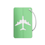 Aluminium Alloy Aircraft Luggage Tag with Name Travel Luggage Tag ID Card Anti-lost Solid Color Travel Accessories