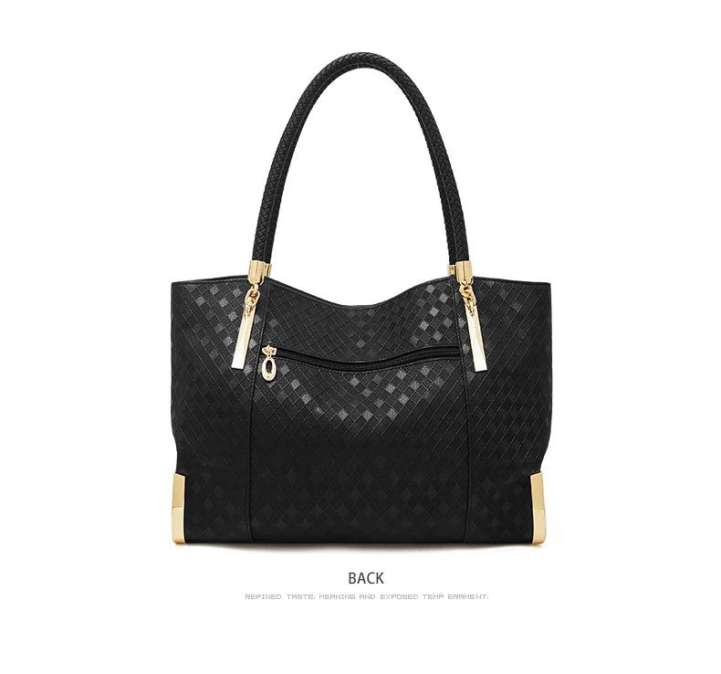 FOXER Genuine Leather Lady's Handbag Elegant Luxury Design Women Shoulder Bag Large Capacity Tote Bag Best Gift for Mom, Wife
