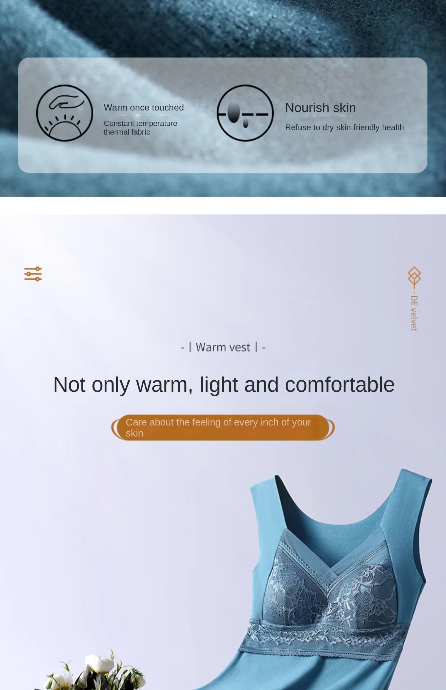 Women Winter Velvet Padded Vest Thermal Underwear Camisole Warm Sling Vest Tops 2-in-1 Built-in Bra Undershirt Intimate