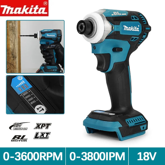 Makita DTD171 Brushless Impact Driver Rechargeable Screwdriver Drills Cordless Power Tools 18V BL Motor Bare Tool Unit Torx Key Set