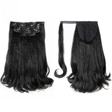 Extensão de cabelo clip in all in one 6 peças com 17 presilhas