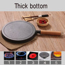26cm Thickened Cast Iron Non-stick Frying Pan Layer-cake Cake Pancake Crepe Maker Flat Pan Griddle Breakfast Omelet Baking Pans