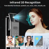XSDTS Wifi Tuya APP Face Recognition Smart Door Lock With Camera Video Call Voice Intercom Digital Door Lock Automatic Door Lock