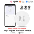 Tuya ZigBee Vibration Detector Smart Life App Monitor remote Security Protection Zigbee Sensor Motion Shock Alarm Need Gateway