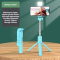 Selfie Stick Wireless Tripod Stand with Light Bluetooth Remote Extendable Tripod for iPhone Mobile Phone Tiktok Live Streaming