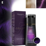 Shampoo de Tintura Capilar de 200ml para Cabelos Grisalhos – Kit de Tintura Natural Semipermanente para Mulheres e Homens (Preto, Castanho, Roxo)
