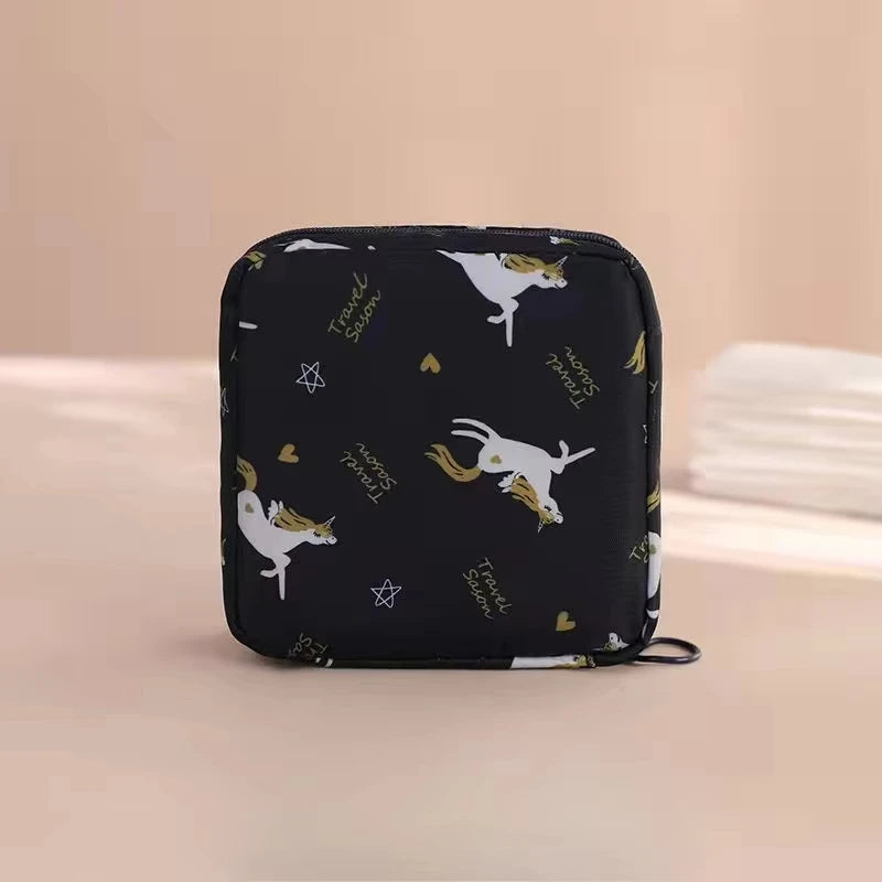 Women Girls Tampon Storage Bag Cosmetic Bag Organizer Bag Organizer Case Sanitary Pad Pouch Napkin Cosmetic Bags Tampon Holder