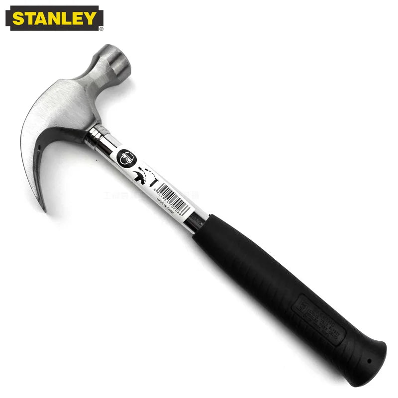Stanley-Household Handmade Claw Hammer, Anti-Detachment, Steel, Original, Multifunctional, Safety, Hand Tool
