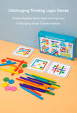 Early Learning Cognitive Rainbow Stick, Children's Color Matching Puzzle, Math Enlightenment, Puzzle Games, Montessori Block Toy