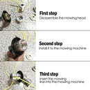 Universal Aluminum Trimmer Head with Four Trimmer Lines for Brush Cutter Grass Trimmer