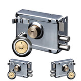 Smooth Lock Antique Household Front Door House Padlocks Locking Accessories Universal Heavy-Duty Gear With Key