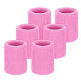 6pcs Sweat Absorption Sports Wristband, Moisture Wicking Wrist Guard For Tennis, Basketball, Running